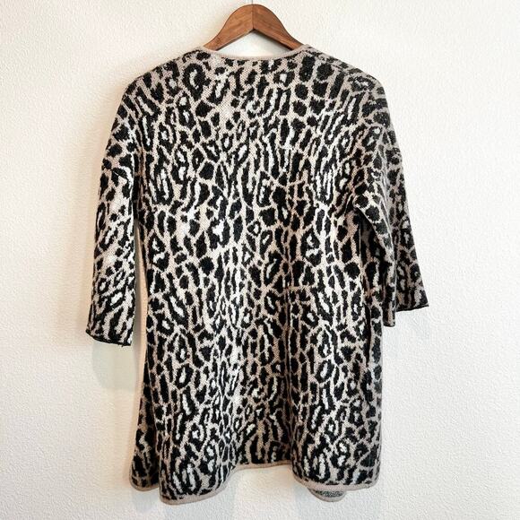 Joie 'Berit' Print Open Front Wool Blend Cardigan Small Boho Chic Layering Basic - Picture 8 of 8